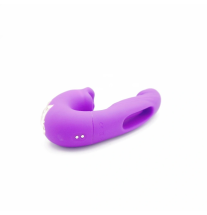 Tył wibratora 2w1 z portem ładowania USB i ergonomicznym uchwytem