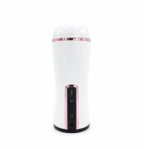 Automatyczny masturbator Viron SmartCup Voice Pro biało-różowy – widok z przodu