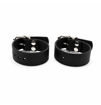 Noir Cuffs Classic – regulowane kajdanki BDSM z D-ringami Biothane , bondage, rozmiar S