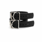 Noir Cuffs Classic M – kajdanki BDSM Biothane z regulacją i D-ringami, bondage, 2 sztuki, rozmiar M