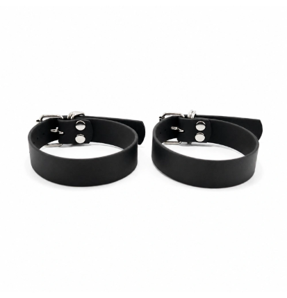 Noir Cuffs Classic L – kajdanki BDSM Biothane z regulacją i D-ringami, bondage, 2 sztuki, rozmiar L