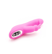 Ergonomiczny wibrator rabbit – zbliżenie na przyciski sterowania