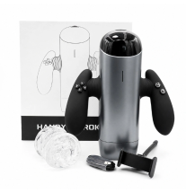 Kompletny zestaw automatycznego masturbatora Handy Stroke Pro Elite z opakowaniem