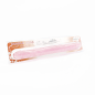 Crystal Rose Double – dildo dwustronne silikonowe XXL transparentne, stymulacja pochwy i odbytu, podwójna penetracja