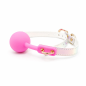 Pearl Gag Luxe – knebel BDSM z silikonową kulką, regulowany pasek, złote okucia, bondage, odgrywanie ról Pearl Gag Luxe – knebel BDSM z silikonową kulką, regulowany pasek, złote okucia, bondage, odgrywanie ról