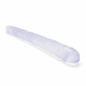 Crystal Double Flex  – dildo dwustronne silikonowe XXL transparentne, stymulacja pochwy i odbytu, podwójna penetracja