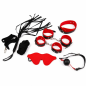 Scarlet Control BDSM Set - komplet akcesoriów BDSM, zabawy we dwoje, krępowanie