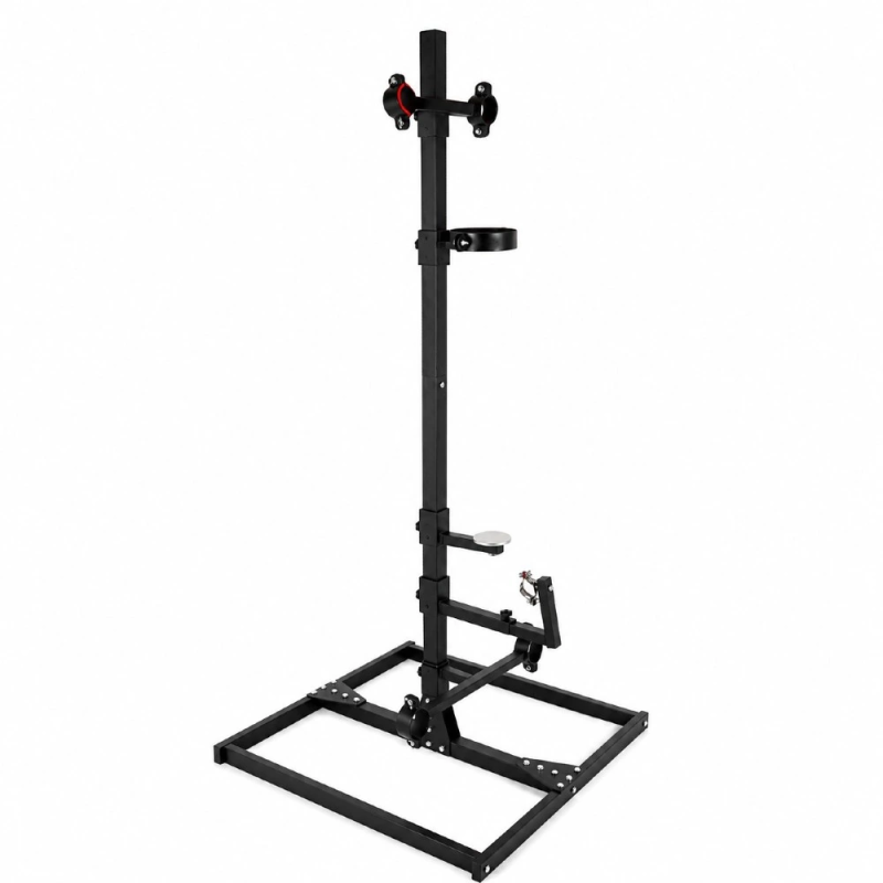Steel Control Stand – Regulowany Metalowy Stojak BDSM z Uchwytem na Szyję i Nadgarstki, bondage