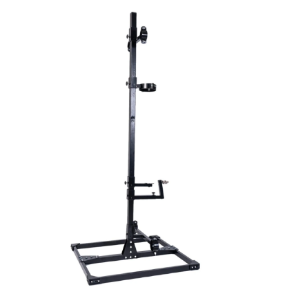Steel Control Stand – Regulowany Metalowy Stojak BDSM z Uchwytem na Szyję i Nadgarstki, bondage