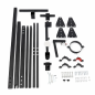 Steel Control Stand – Regulowany Metalowy Stojak BDSM z Uchwytem na Szyję i Nadgarstki, bondage