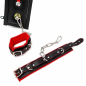 Scarlet X Control –tapicerowany krzyż Św. Andrzeja BDSM z kajdankami, bondage
