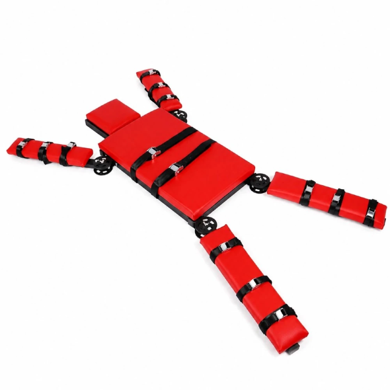 Red Cross Control – regulowany krzyż łóżko BDSM do Bondage z pasami Red Cross Control – regulowany krzyż łóżko BDSM do Bondage z pasami