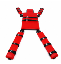 Krzyż BDSM do bondage z miękką powierzchnią i pasami mocującymi