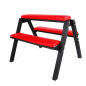 Red Position Bench – regulowany stołek BDSM do Bondage z tapicerowanymi podporami
