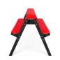 Red Position Bench – regulowany stołek BDSM do Bondage z tapicerowanymi podporami