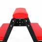 Red Position Bench – regulowany stołek BDSM do Bondage z tapicerowanymi podporami