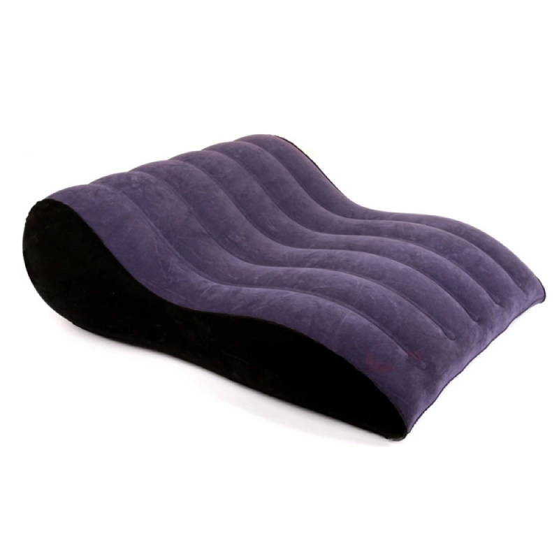 Velvet Wave – nadmuchiwane łóżko erotyczne dla par, profilowana sofa erotyczna, ergonomiczny profil S