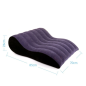 Velvet Wave – nadmuchiwane łóżko erotyczne dla par, profilowana sofa erotyczna, ergonomiczny profil S