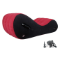 Red Velvet Curve – nadmuchiwane łóżko erotyczne dla par, profilowana sofa erotyczna, łóżko do seksu