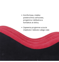 Nadmuchiwane łóżko erotyczne z miękką zamszową powierzchnią przyjemną dla skóry