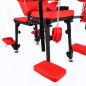 Red Position Chair Pro – regulowany fotel BDSM z podporami i zestawem bondage, krzesło BDSM Red Position Chair Pro – regulowany fotel BDSM z podporami i zestawem bondage, krzesło BDSM