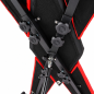 Crimson Cross Pro - regulowany krzyż św. Andrzeja BDSM z pasami i łańcuchami, metalowy stojak do bondage
