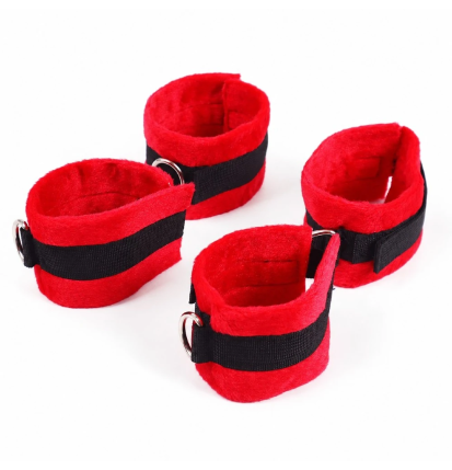 Red Door Swing Pro – wielofunkcyjna huśtawka BDSM na drzwi z kajdankami i pasami, zestaw bondage