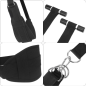 Noir Door Swing – czarna huśtawka BDSM na drzwi z regulowanymi pasami i podporami