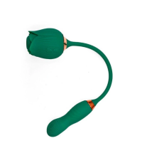 AeroPulse Duo – kompaktowy wibrator i masażer łechtaczki w kształcie róży