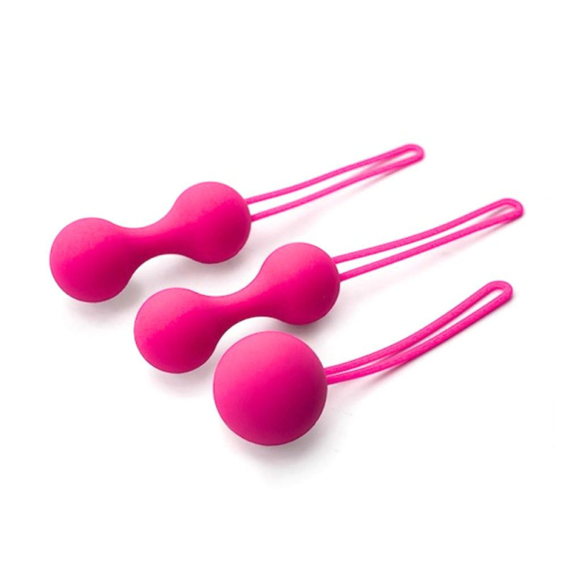 Trio Kegel Balls - kulki gejszy Trio, zestaw 3 wariantów do treningu mięśni Kegla