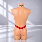 Red Gentleman – biało-czerwone stringi męskie erotyczne z muszką, rozmiar UNI Red Gentleman – biało-czerwone stringi męskie erotyczne z muszką, rozmiar UNI