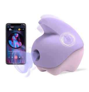 Stymulator łechtaczki Magic Unicorn z funkcją sterowania przez aplikację mobilną i muzykę