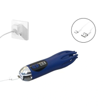 Wibrator analny męski, silikonowy z wibracją i LED | fetysh.pl