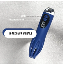 Wibrator analny męski, silikonowy z wibracją i LED | fetysh.pl