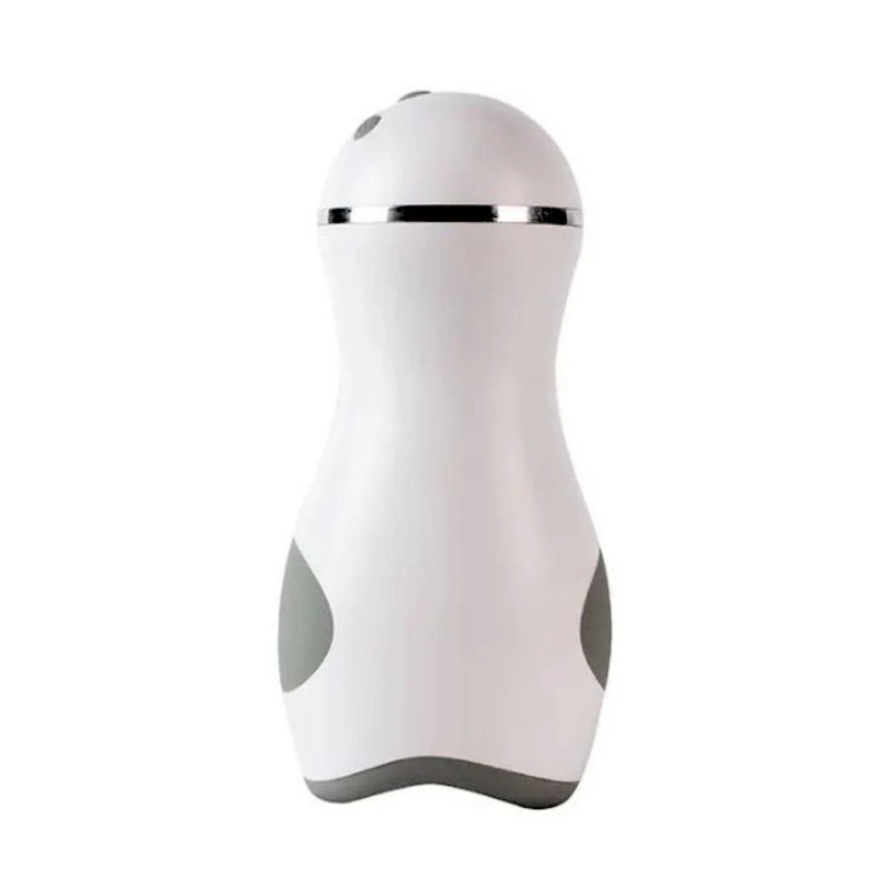 Cup Suction Vibrator - masturbator męski ssący z wibracją LCD i USB