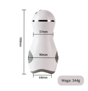 Cup Suction Vibrator - masturbator męski ssący z wibracją LCD i USB