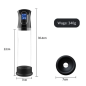 Power Pump Pro - elektryczna pompka do penisa z regulacją podciśnienia, wyświetlacz LCD USB