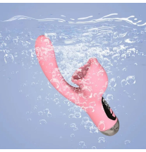 Wodoodporny, silikonowy wibrator Rabbit w użyciu pod wodą