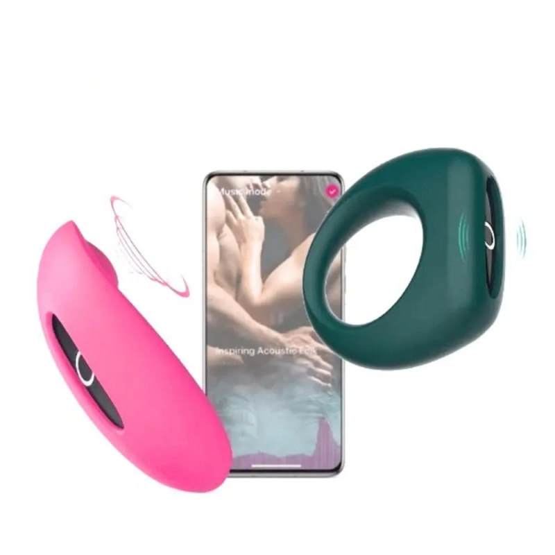 Magic Motion Candy & Dante – Inteligentny zestaw dla par (pierścień + stymulator) sterowany aplikacją