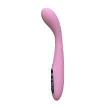 PointTide LCD Heat - wibrator do stymulacji punktu G, silikonowy, różowy, widok z boku