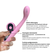 PointTide LCD Heat - wibrator punktowy LCD do łechtaczki i punktu G – 10 trybów, podgrzewanie | fetysh.pl