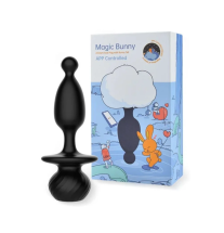 Silikonowy plug analny z aplikacją i zdalnym sterowaniem