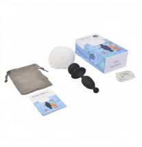 Korek analny z akcesoriami:  kabel USB i etui, zestaw