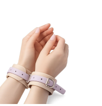 Biothane Velvet Cuffs - komfortowe kajdanki do zabaw BDSM