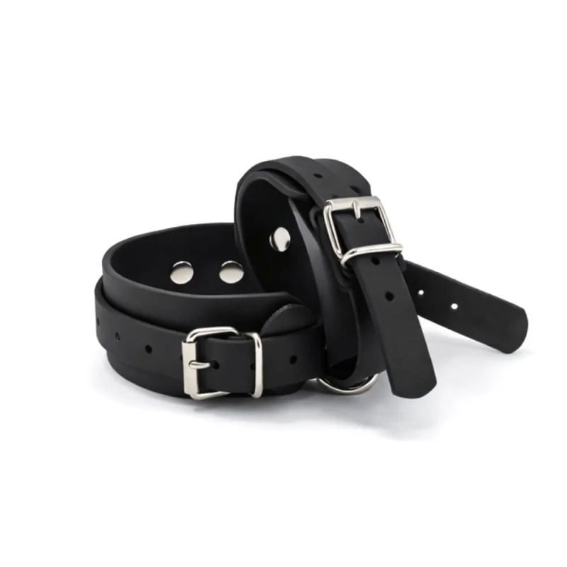 Velvet Control Black – Kajdanki BDSM Biothane Premium Velvet Control Black – Kajdanki BDSM Biothane Premium