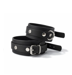 Velvet Control Black – Kajdanki BDSM Biothane Premium