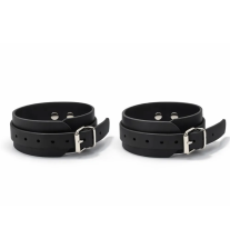 Kajdanki Biothane Premium - kajdanki z regulowanymi paskami i metalowymi klamrami