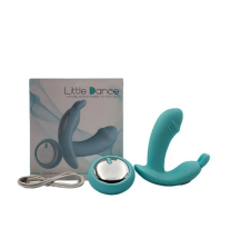 Zestaw: wibrator wearable z pilotem, kablem USB i opakowaniem Little Dance