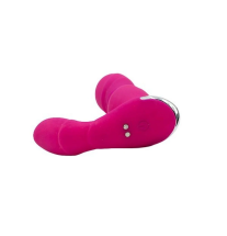 Silikonowy korek analny, wibrujący, różowy – dolna część i przyciski sterowania