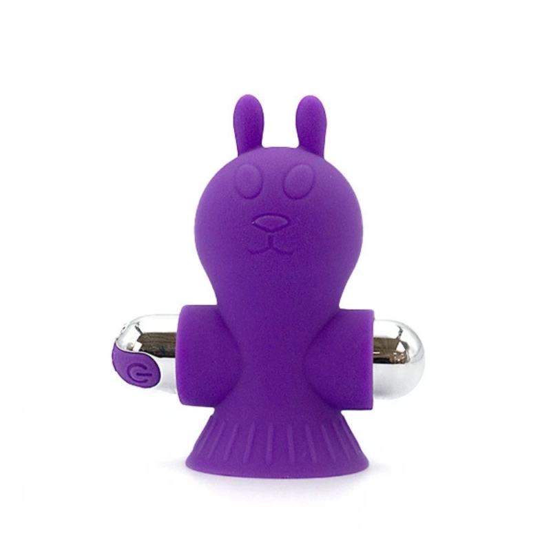VibeBunny – silikonowy masażer i stymulator sutków z przyssawką, USB